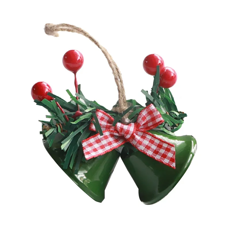 Christmas Tree Jingle Bells Hanging Pendant Xmas New Year 2026 Ornament for Home Decoration