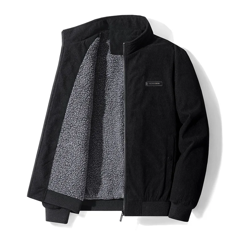 

Men Clothing New Corduroy Coat Men's Winter Lamb Coat Winter Top Plus Velvet Thickened Large Size Jacket
