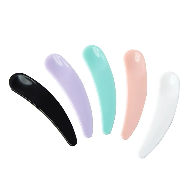 

10Pcs/Set Mini Cosmetic Spatula Disposable Curved Scoop Makeup Mask Cream Spoon Make Up Face Beauty Tool Kits Makeup