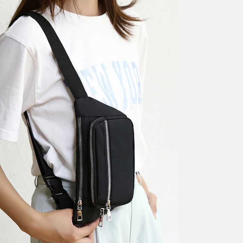 Neutral Square Pouch for Travel and Business