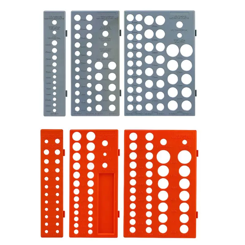 

3pcs/set Multifunctional Sleeve Socket Tray Rack Storage Holder Metric Imperial Stand Dropship