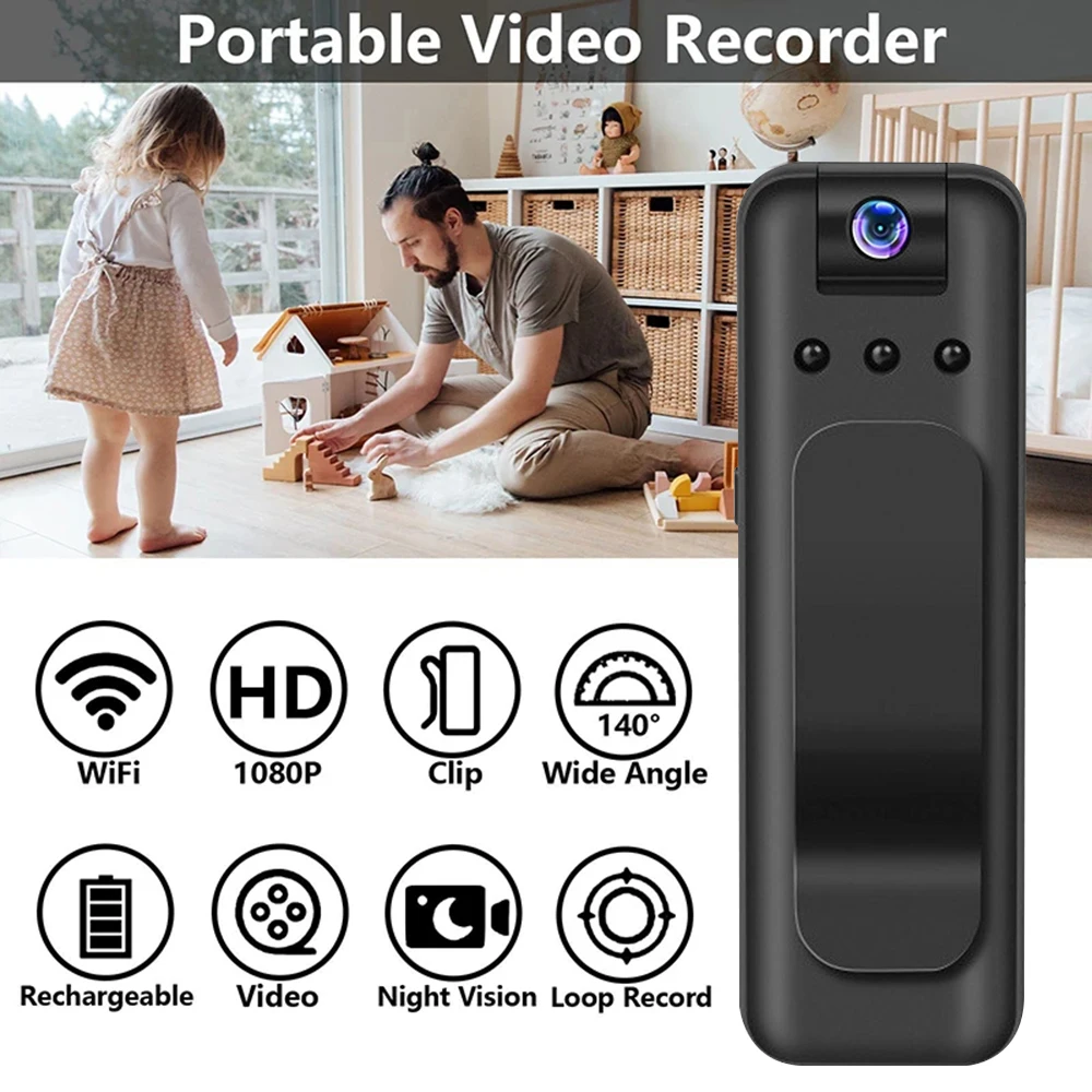 Mini Camera WIFI Infrared Night Vision Small Body Camera