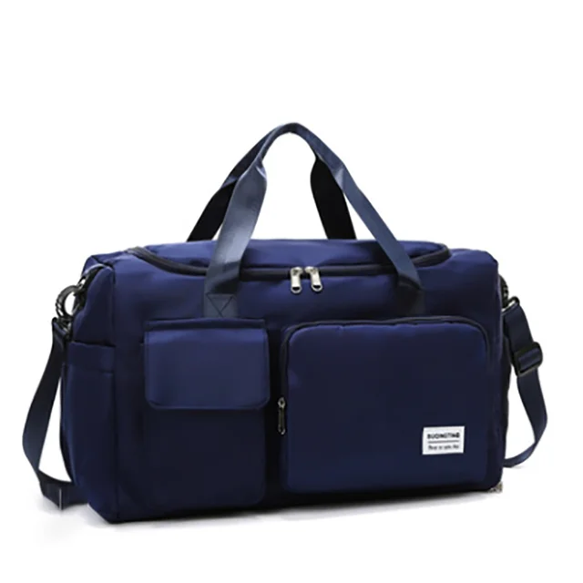 New Travel Bags Hand Luggage Waterproof Sports Fitness Yoga Gym Large Capacity For Women dark blue(big)