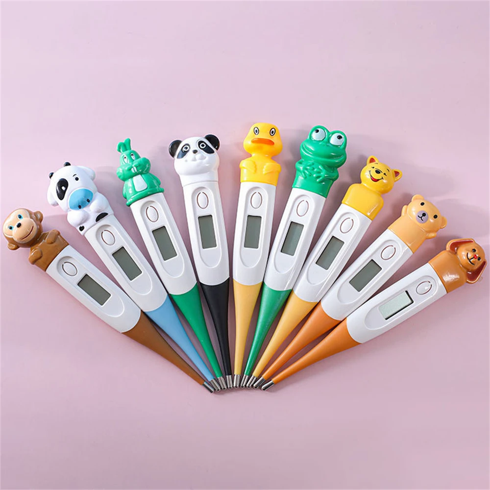 

Childrens Armpit Thermometer Convenient Storage Soft Head Sick Fever Measurement Thermometer Easy To Use Useful Clear And Clear