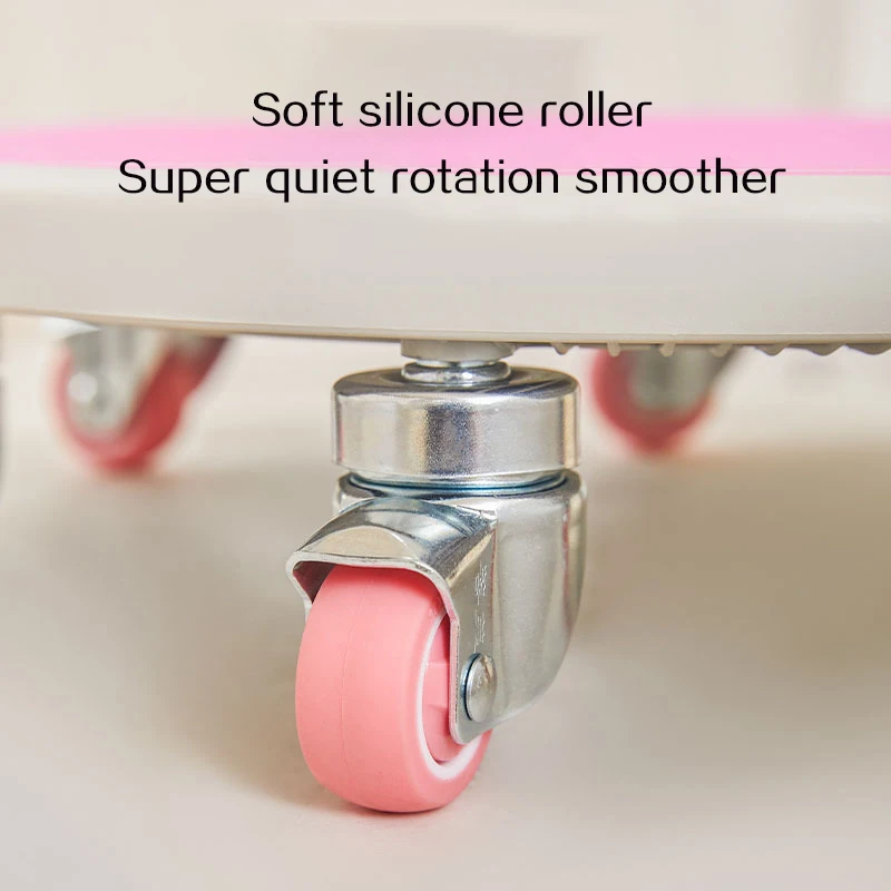 6 Caster Ab Roller, Ab Exercise Equipment with Knee Pads, Roller Wheel for Core Exercise Thickened Silent abs disc thickened