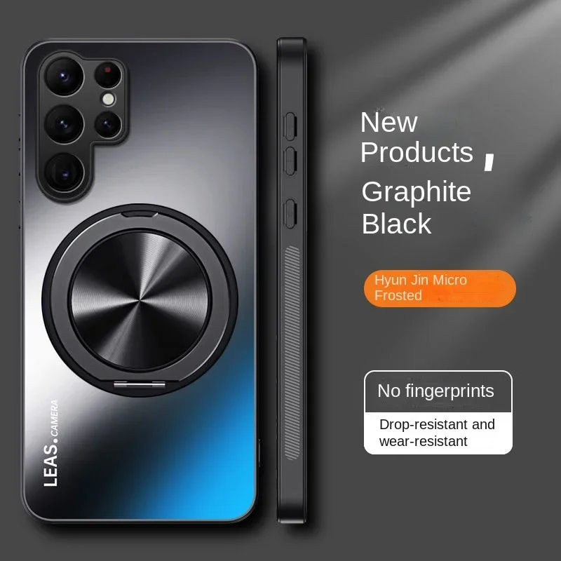 Hard Matte Magnetic Ring Protective Back Cover Case