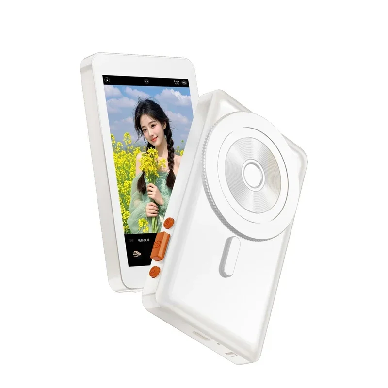 Akıllı telefon manyetik monitör ekranı projektör telefon arka kamera Selfie Vlog canlı akış Video kaydı Android iPhone için