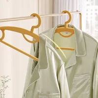 Clothes store clothes rack thick wide shoulder non-slip winter clothes drying rack hangers no trace support 2