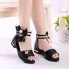 Kids Bow Sandals Children Girls Summer Cute Sandals Beach Sandals 2021 Princess Fashion High Heels Tassel School Shoes 4