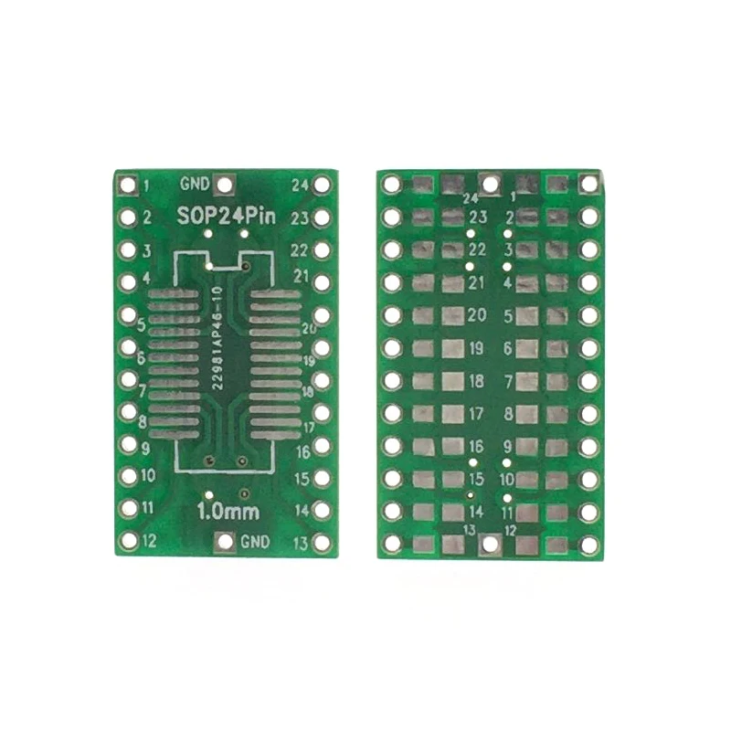 SOP24 어댑터 SSOP24 패치-인라인 DIP 1.0mm 피치 SMT 0805, 100 개