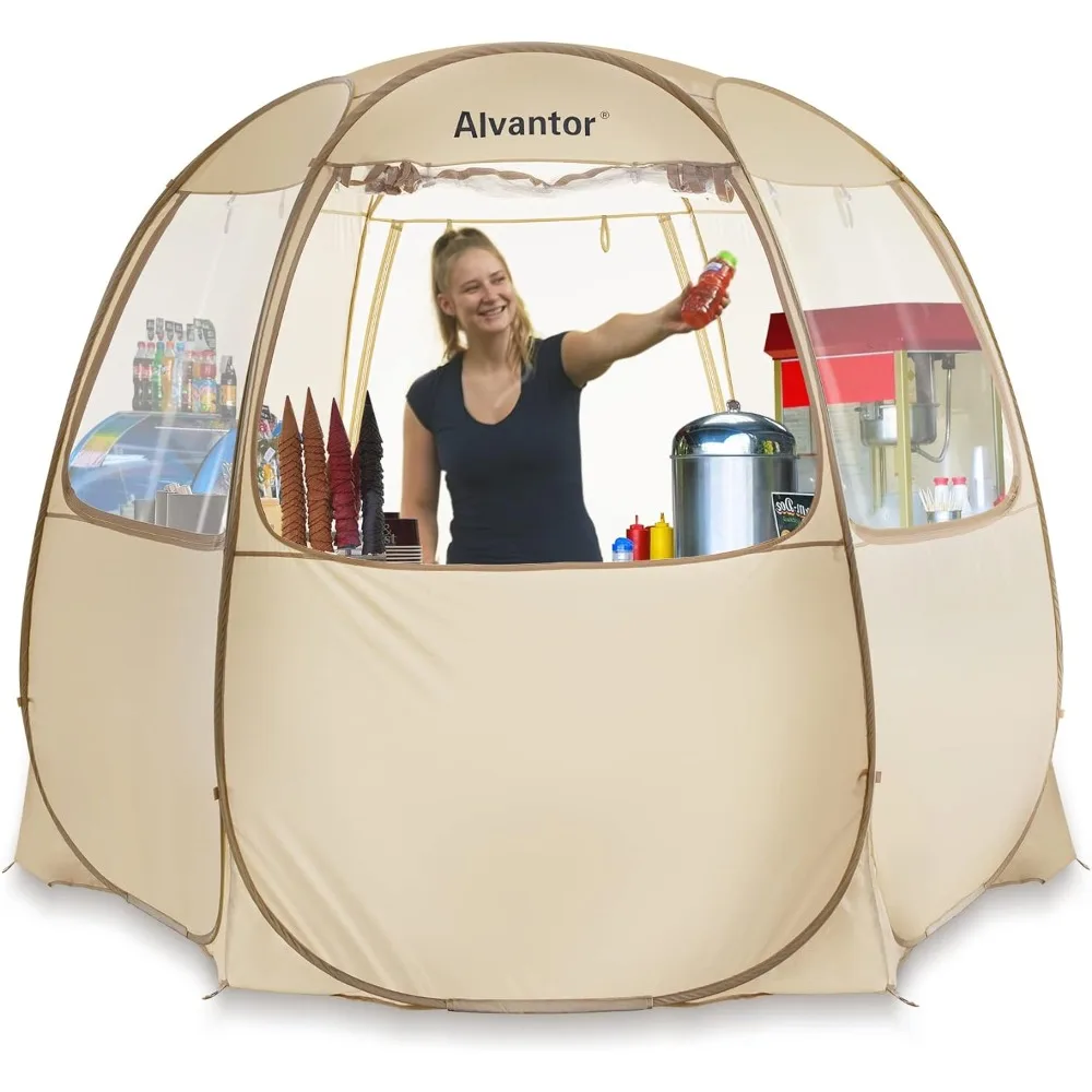 

Up Canopy for Commercial Activity - Vendor Booth Event Tent 10x10 Camping Gazebos - Beige