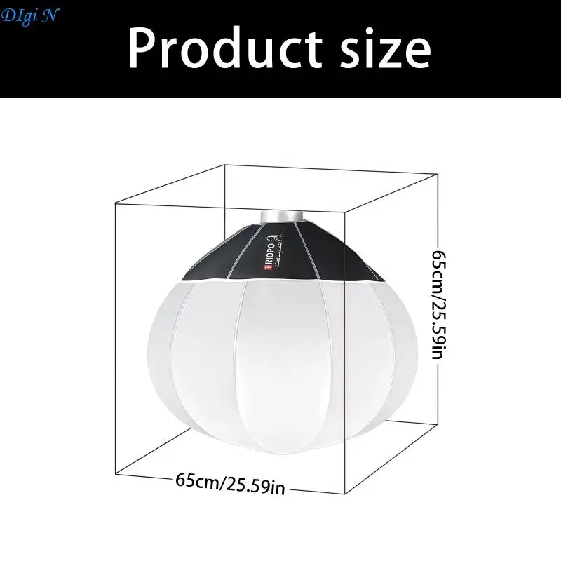 65cm 퀵 릴리스 원형 모양 소프트박스 교체 플래시 라이트 전문 사진 비디오 라이브 스트리밍 R2LB