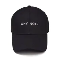 WHY NOT? Men's Baseball Cap Personality Embroidery Letter Gorras Female Male Cotton Dad Hat Casual SportsWomen's Sun Hats 2