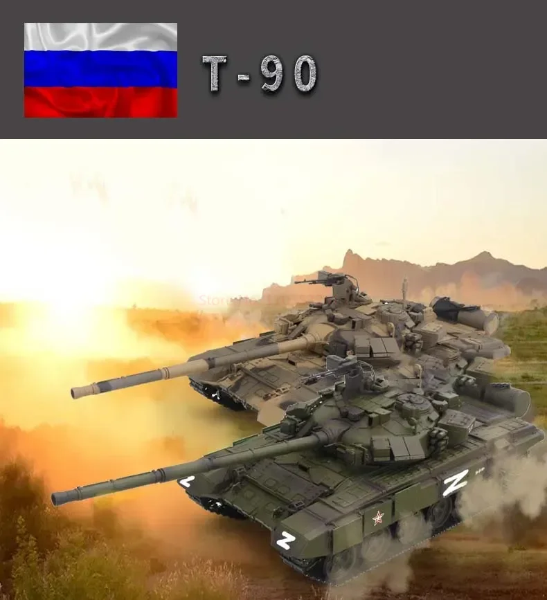 Sf9725f40e61a409a8a9d6c5c7cb2b2c8i [업그레이드 버전] HENG LONG 1/16 7.0 메탈 러시아 T 90 메인 스테이션 탱크 RC 탱크 모델 3938 360도 포탑 투칸 시뮬레이션 모델 TH17847 SMT8