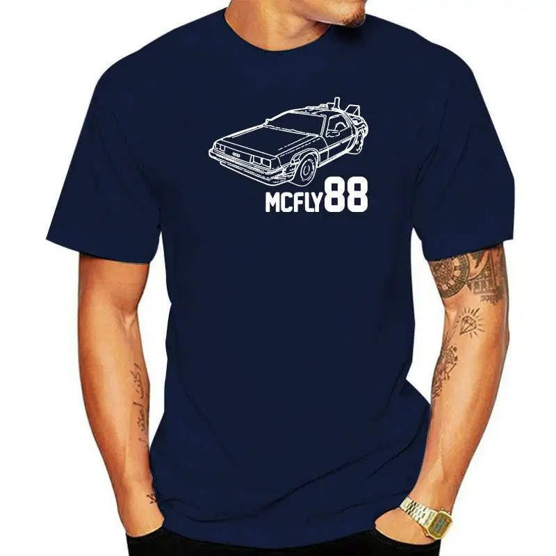 Mcfly 88 Delorean Ispirato Al Futuro T-Shirt Stampata Maglietta Divertente