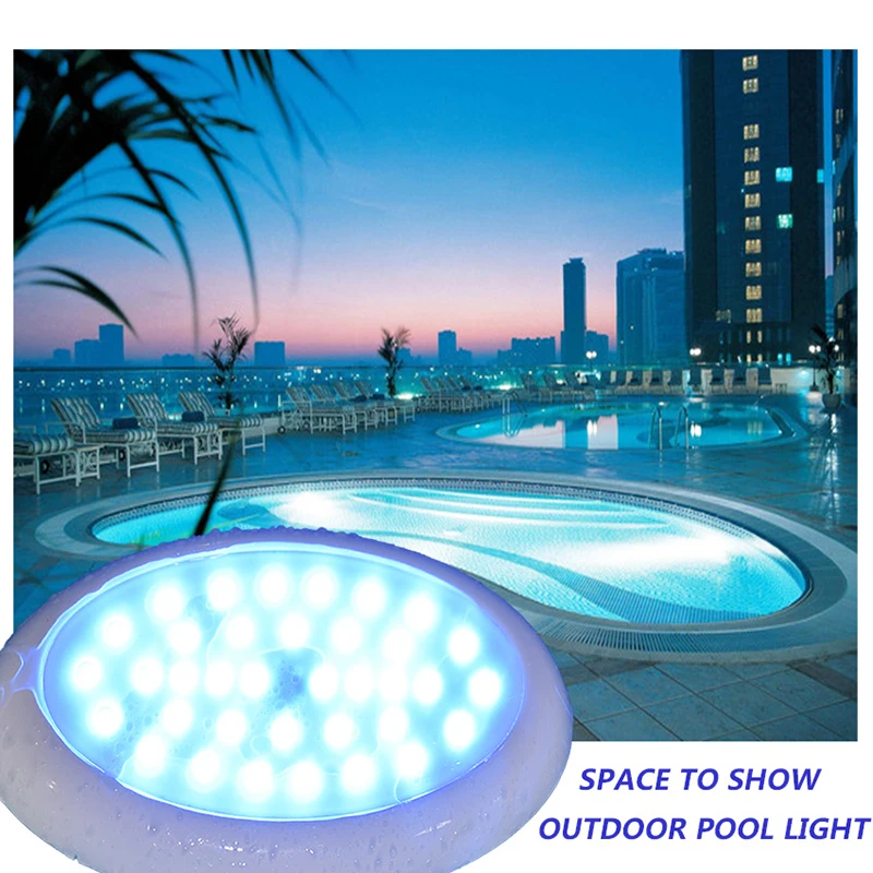 

2 Years Warranty LED Swimming Pool Light SPA Resin Filled Lamp Oval Ultra Thin Recessed SMD RGB Remote Controller DC 12V PC Anti