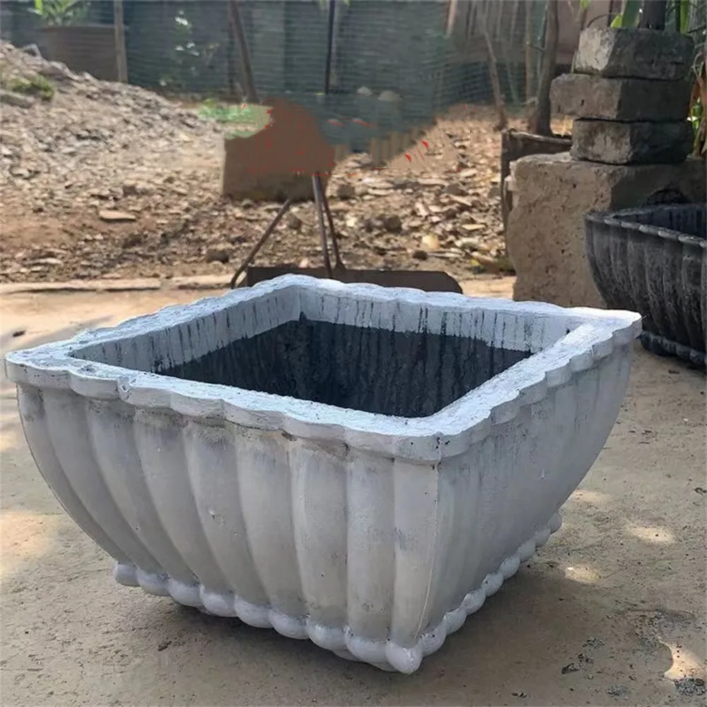Concrete Molds Plastic Bonsai Abrasives Rectangular Flower Pot Mould Cement Thickened King Oval Rectangular