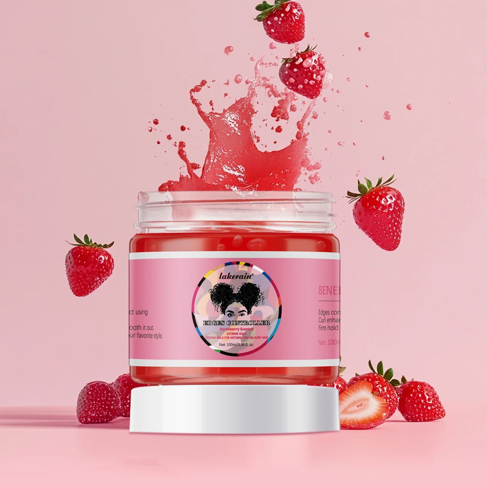 Edge Control Wax Women Strong Hold Non-greasy Edge Control Smoother Tamer Wax Styling Tamer Black Hair