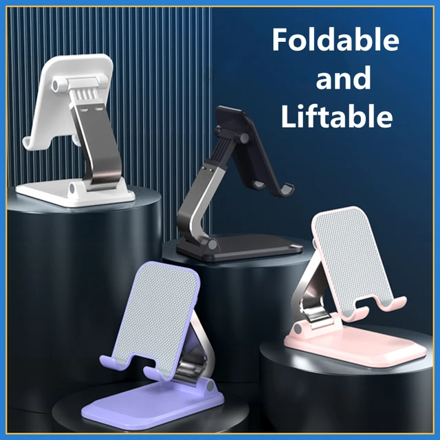 Foldable ABS Desktop Mobile Phone Stand For iPad iPhone 13 X Smartphone Support Tablet Desk Cell Phone Portable Holder Bracket 6