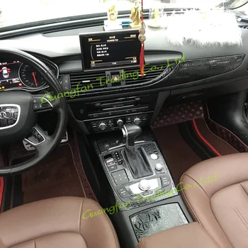 Fibra di carbonio per Audi A6 C7 2012-2018 Pellicola per auto Adesivi interni Console centrale Gear Cruscotto Air Door Maniglia Pannello di sollevamento