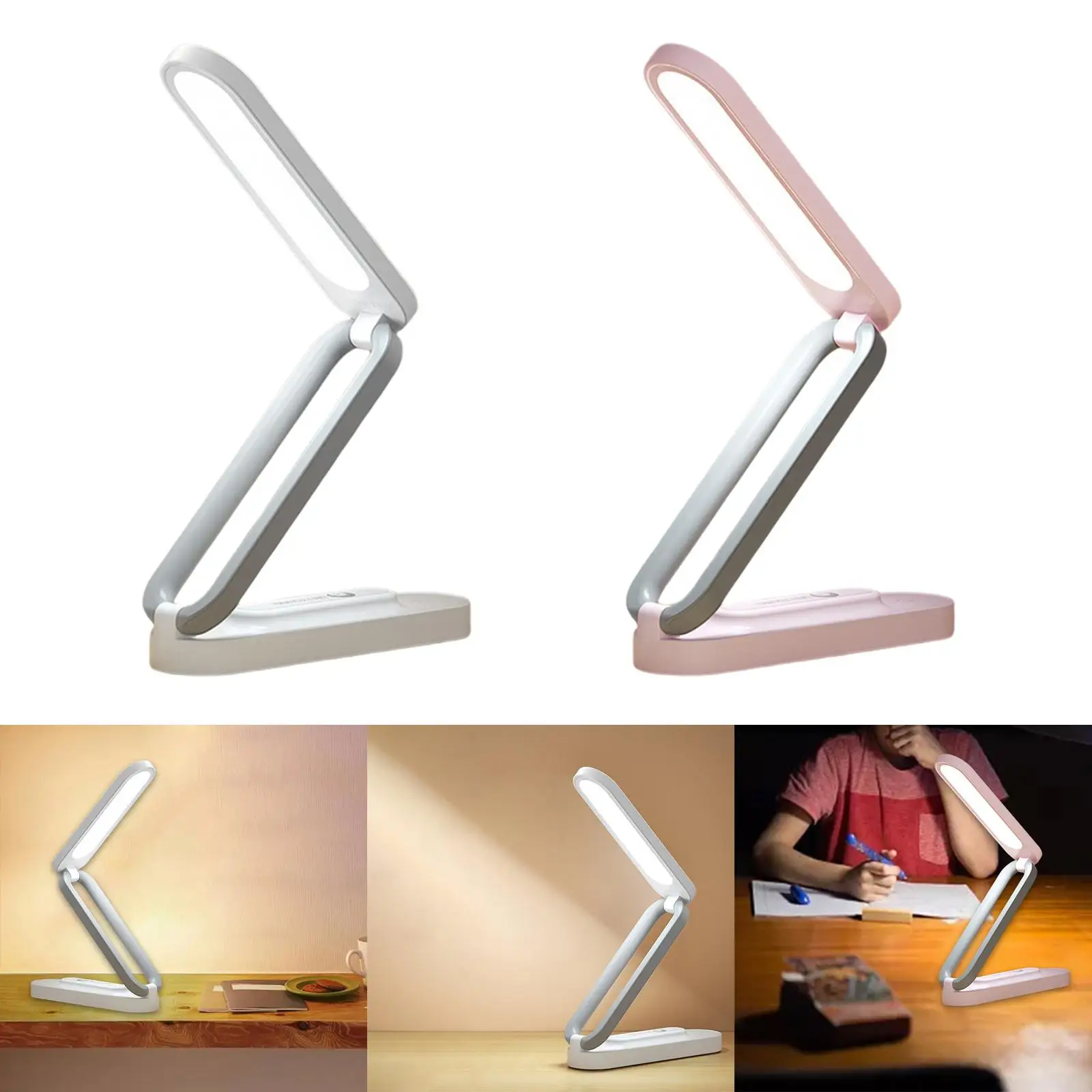 LED Folding Desk Caring 3 Lighting Modes table lamp for Children Student