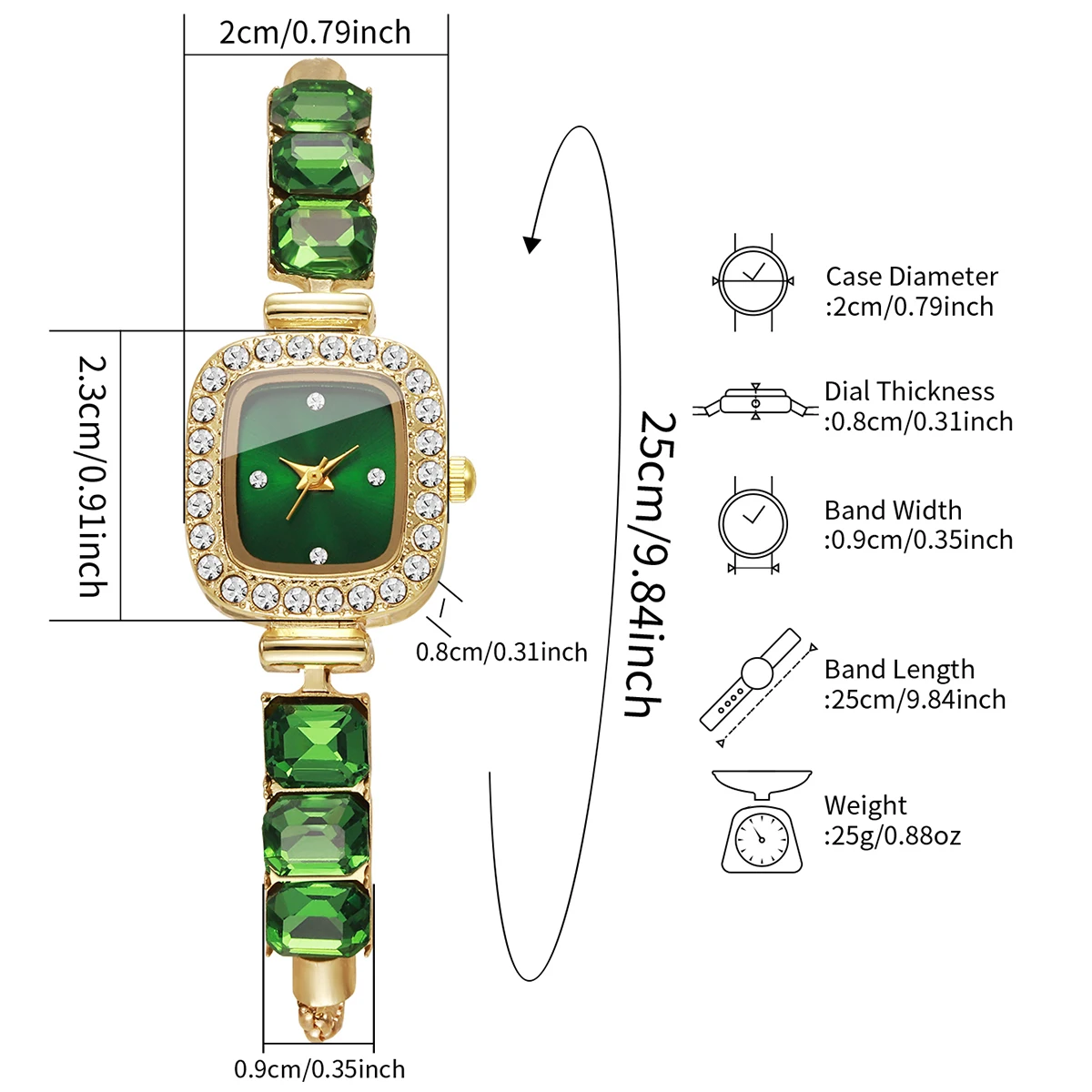 1pc Women's Gift Watch Compact Sweet Simple Style Bracelet Watch (Box Not included)