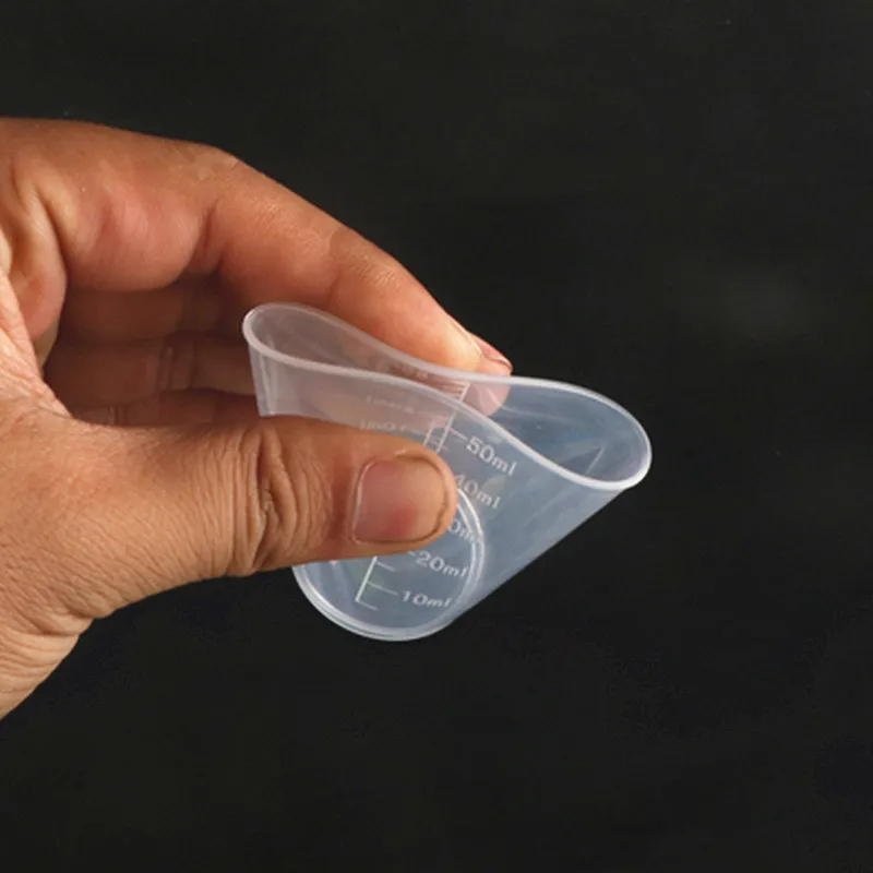 100 ML 1 Piece Laboratory Scale Measuring Cup Thickened Food Transparent Plastic Sampling Container Lab Supplies stainless measuring cup