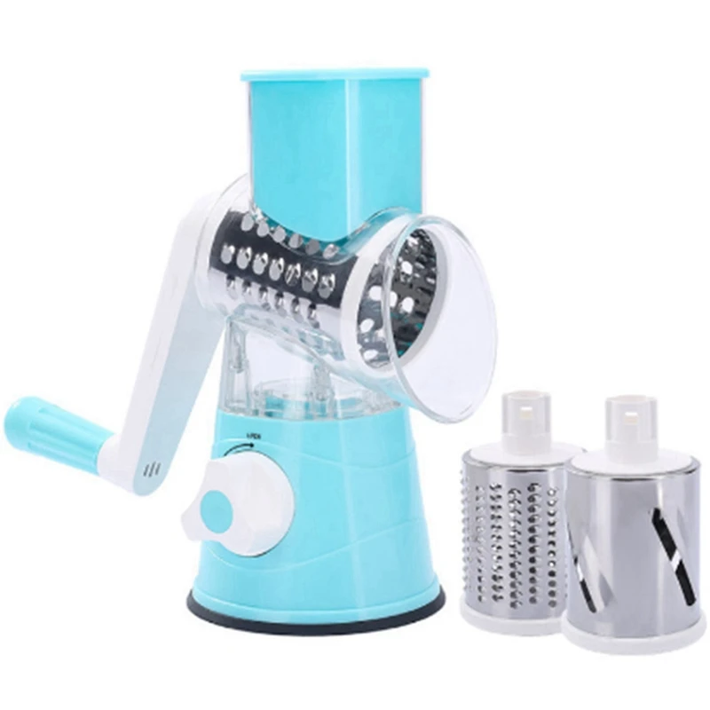 

Multifunctional Vegetable Cutter, Slicer, Square Roller Type Vegetable Cutter, With 3 Blades, Removable, Easy To Clean