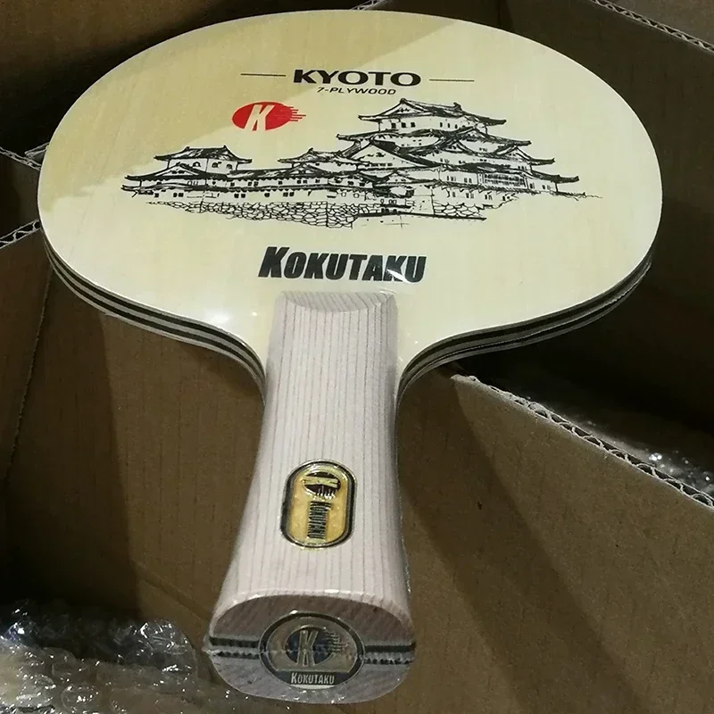 Nittaku Acoustic Table Tennis Racket - 5-Ply Wood Shake Hand Attack Blade