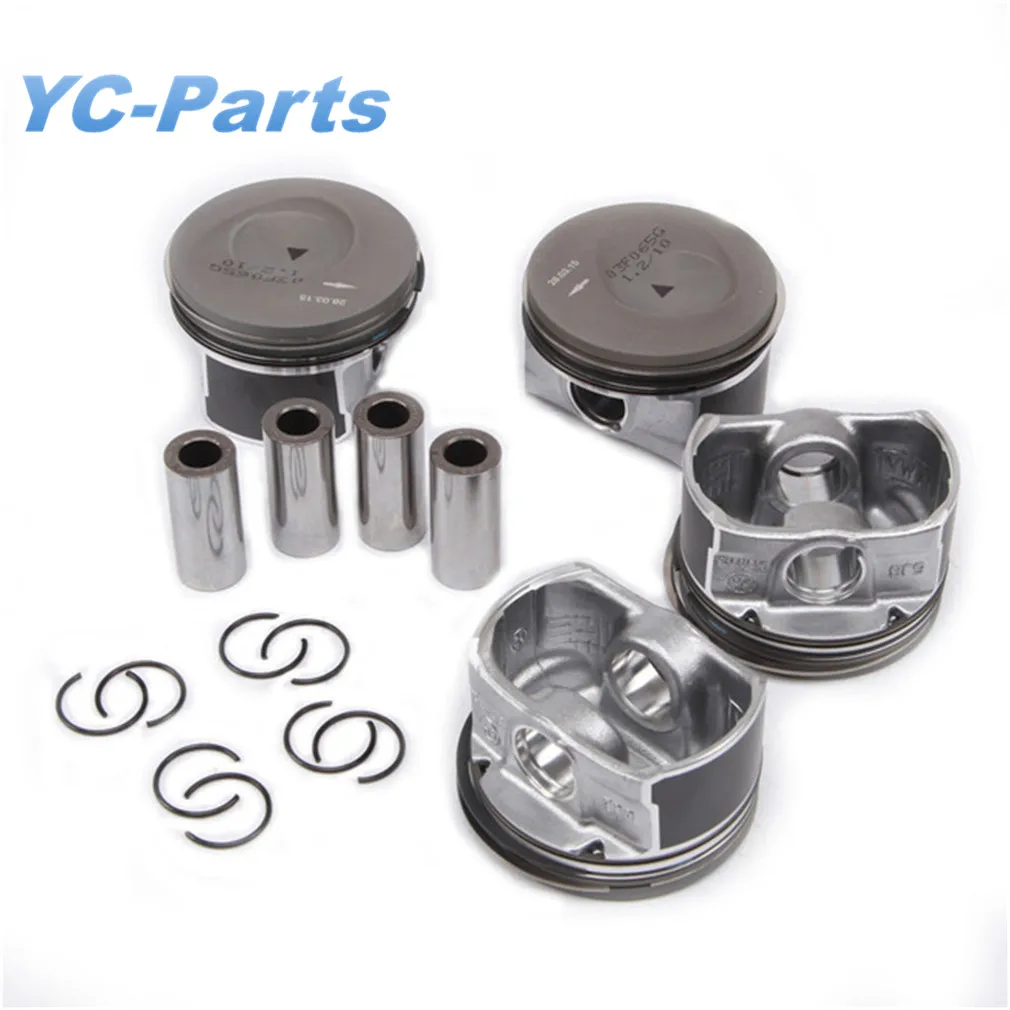 

1.2TFSI Engine Pin 19mm Piston & Rings Assembly 03F107065G for VW Jetta Golf Caddy Audi A1 A3 Skoda Seat