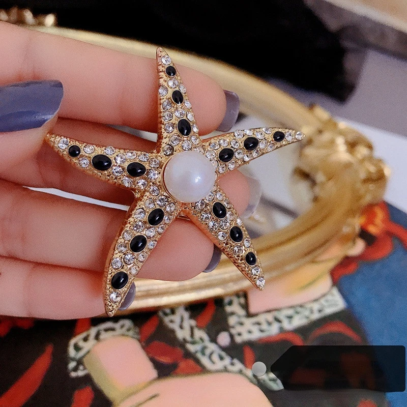 Brooch Swarovski Crystal Starfish Necklace Idyllia Pendant And