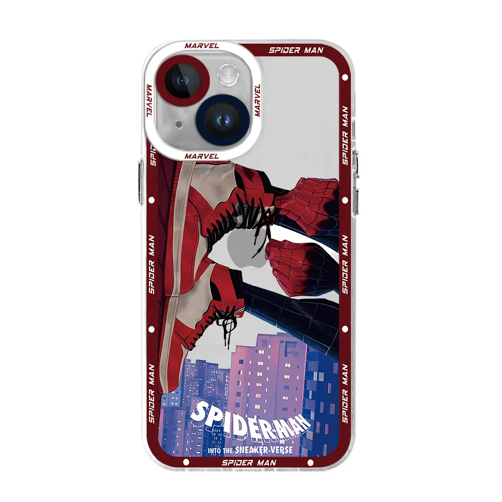 thumbnail image 1 of Marvel Spider Man Gwen Phone Case for iPhone XS Max XR SE 11 Pro 12 13 Mini 15 Pro 7 8 14 Pro Max Clear Silicone Shell Cover, 1 of 5