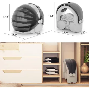 Automatic Hair Dryer Box For Cats And Small Dogs, Foldable And Large Capacity, 8 High-Velocity Fans, 360° Airflow, Tempe 2