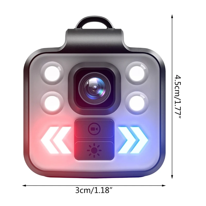 Mini Body Camera, Portable Video Recorder Outdoor Sports Wireless Wearable 6
