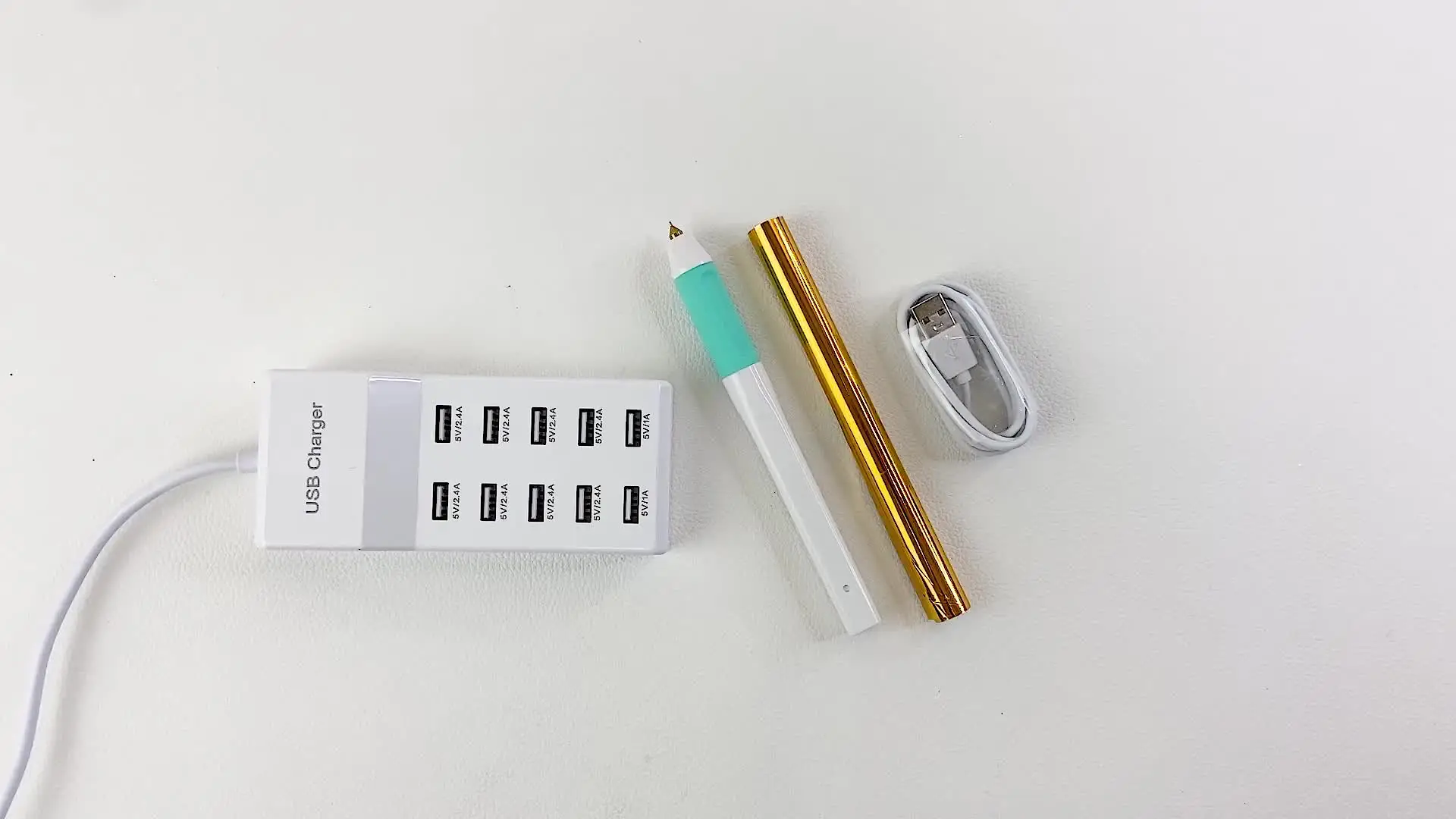 Penna Per Hot Foiling USB – Kit Con 4 Punte In Metallo Per Scrapbooking, Carta, Pelle E Incisioni, Oro E Argento