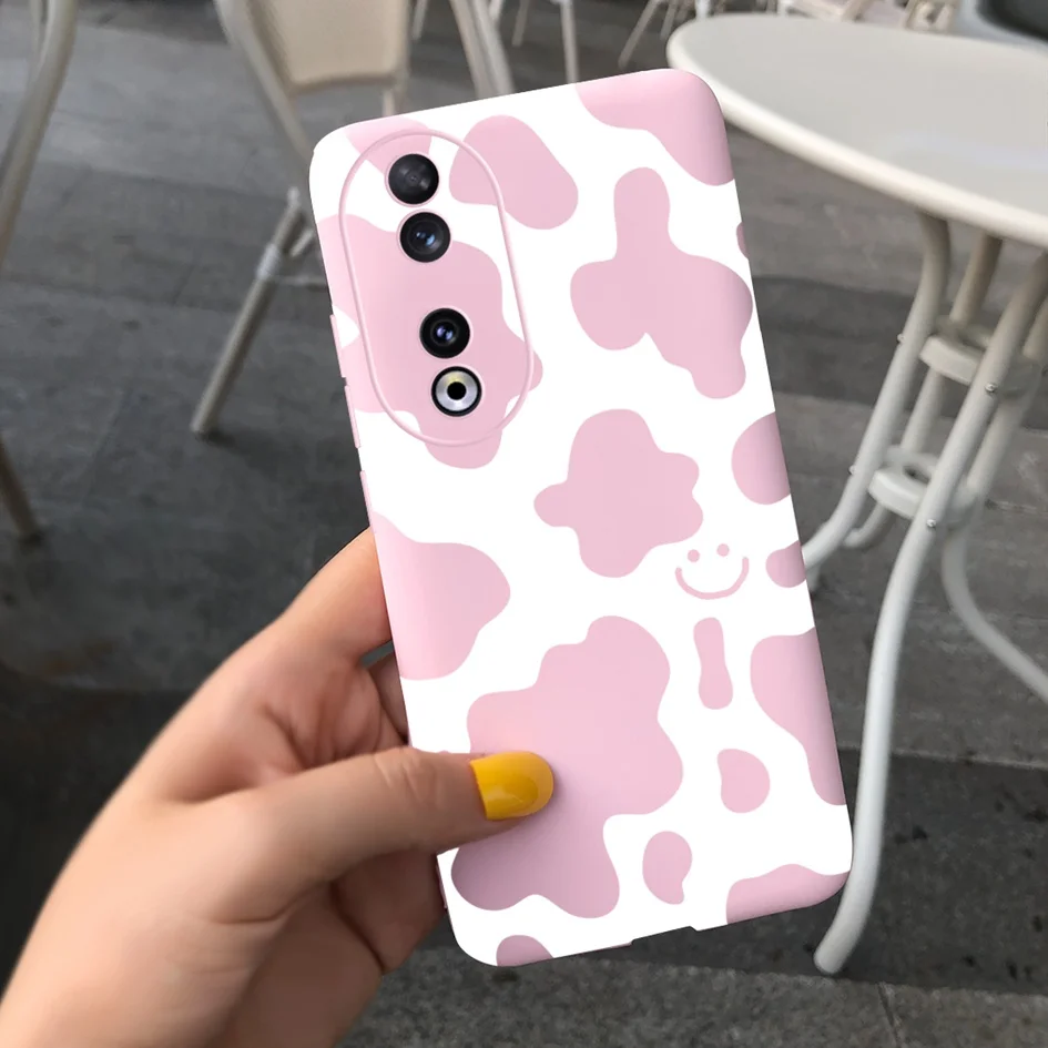 Fashion Leopard Painted Matte Soft Phone Case for Huawei Honor 90 Series