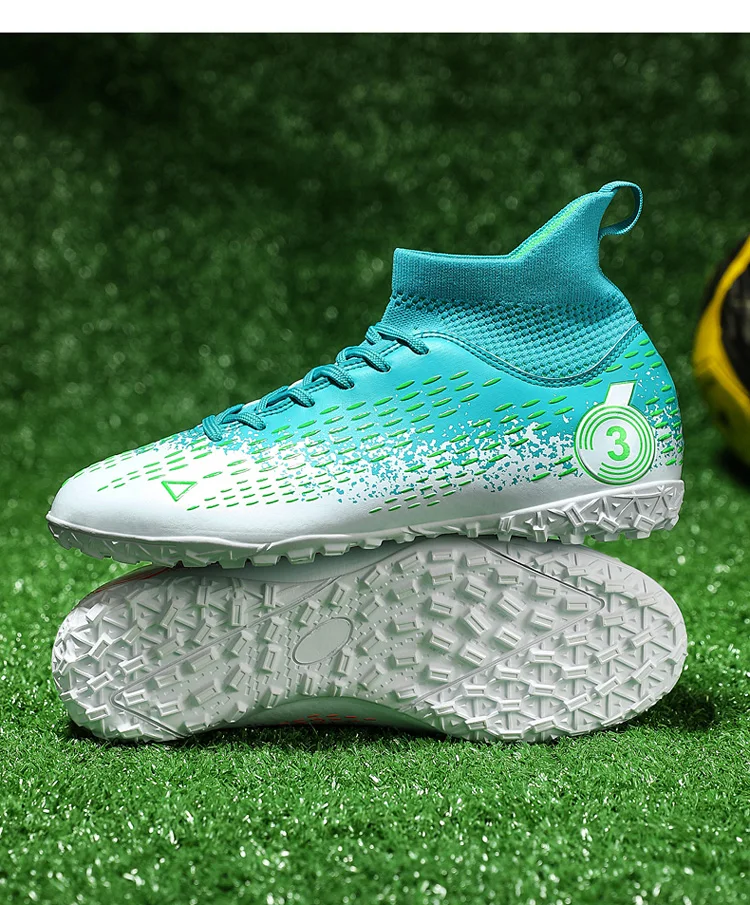 Vīriešu futbola apavi ar radzēm, sporta apavi, futzāla bērnu futbola zābaki, iekštelpu un āra treniņu apavi, neslīdoši apavi_voghion.com