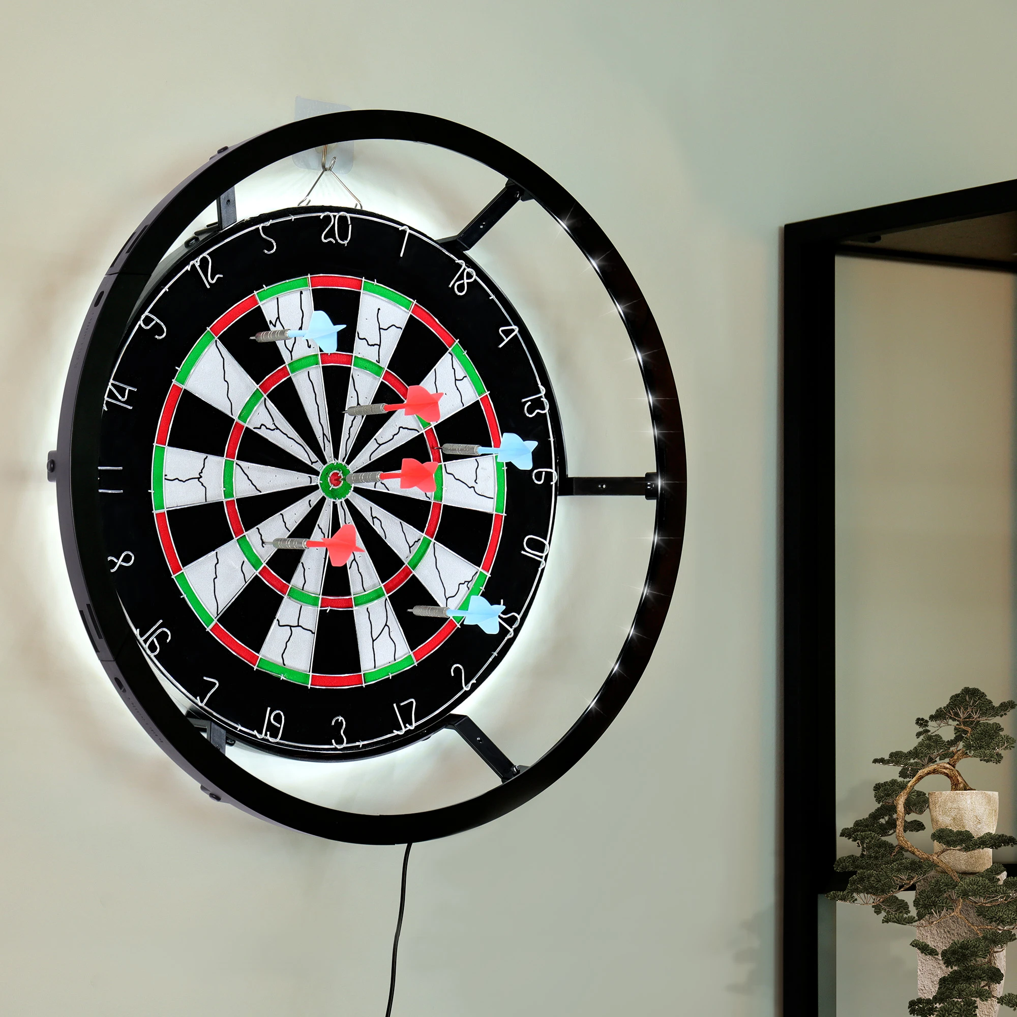 Dartpfeil Halterung Wand Set 3 Pfeile Stahl & Softdarts - R-Satz Shop