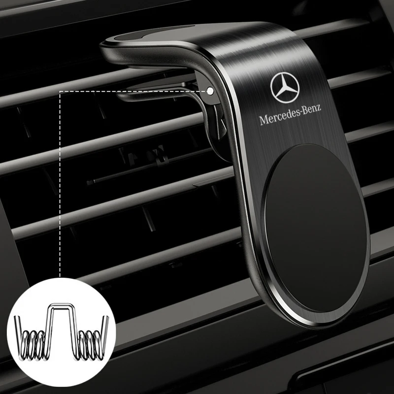 Magnetic Phone Holder Air Vent Clip Mount Stand In Car For Mercedes Benz W211 W203 W204 W210 W124 AMG W202 CLA W212
