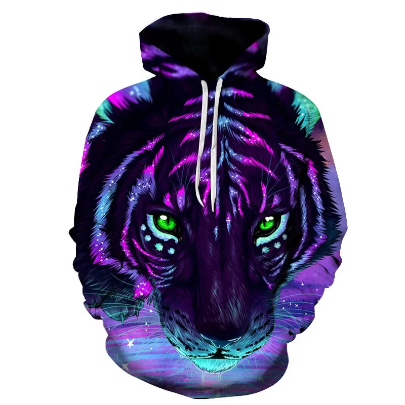 

Fashion Design Hoodies Ferocious Tiger 3D Men/women Sweatshirt Brand Design Popular Outwear Animal High Quality Pullwear Clothes