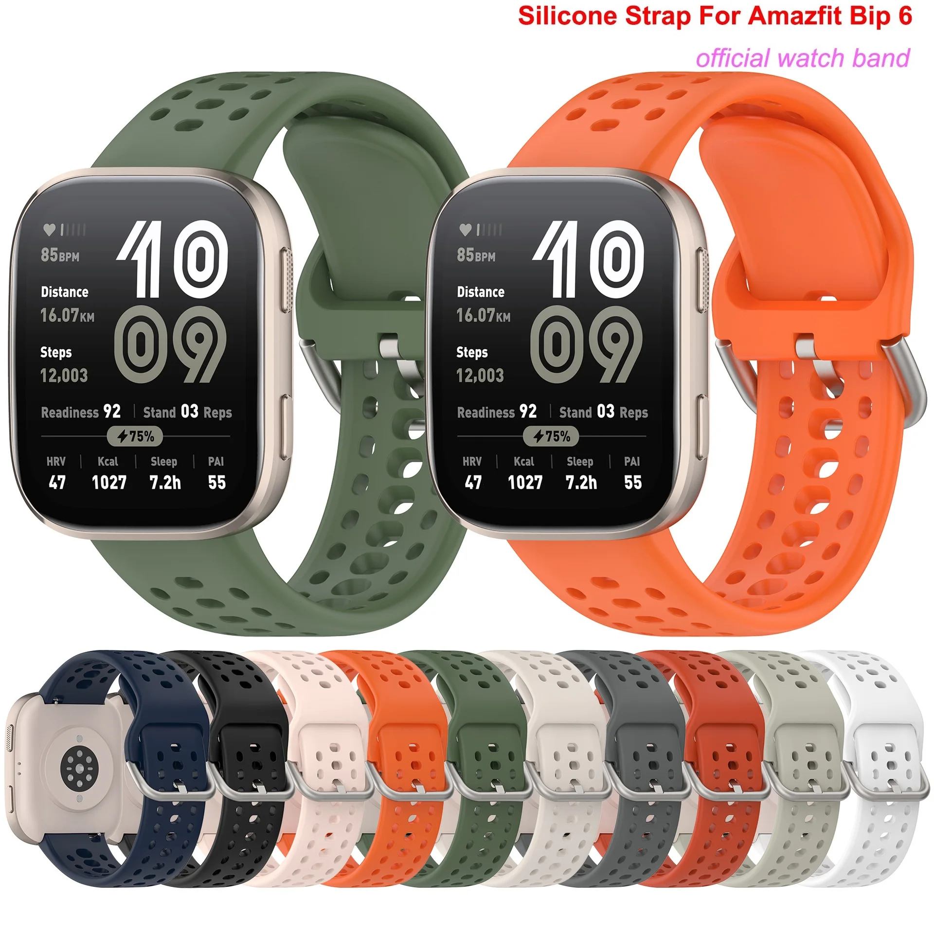Sporty Breathable Silicone Strap