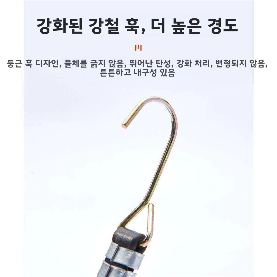 고탄성 두꺼운 고무줄(후크 포함) 트럭용 넓은 내마모성 타이 번지 코드 보관 정리 도구
