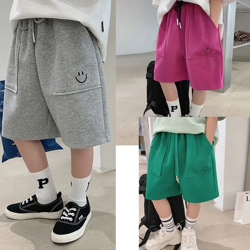 

Children Casual Loose Shorts Pants for Kids Candy Color Boys Trousers Teenager Sports Joggers Baby Shool Clothing Swim Shorts