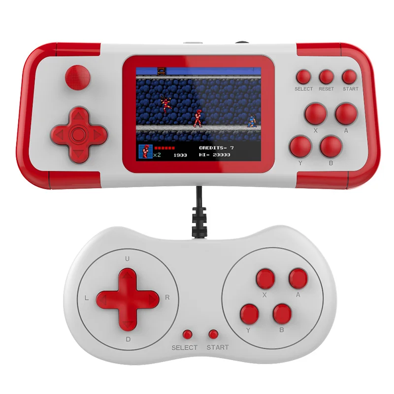 

Retro Handheld Game Console Mini Rocker Doubles 3 Inch HD 666 Games Portable Handheld Game Console Supports TV Connection