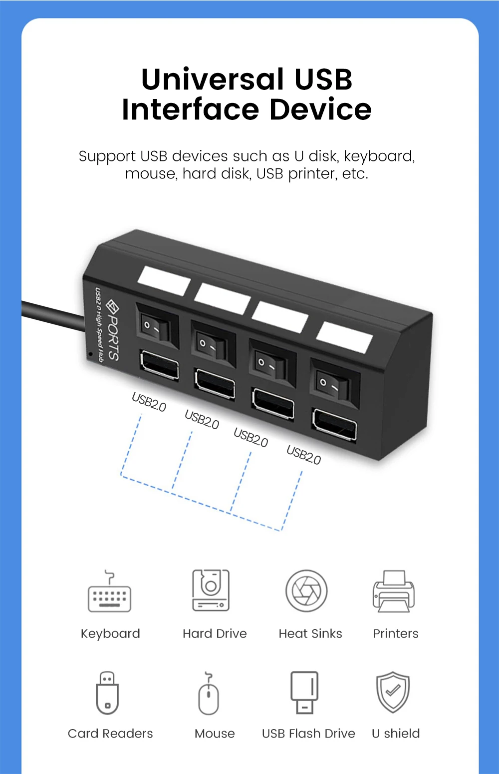 Splitter, Use Adaptador De Energia, Acessórios De