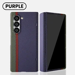 High - End Transparent PC Skin - Feel Cover with Dopamine Color Scheme - Galaxy Z Fold4 (PURPLE)