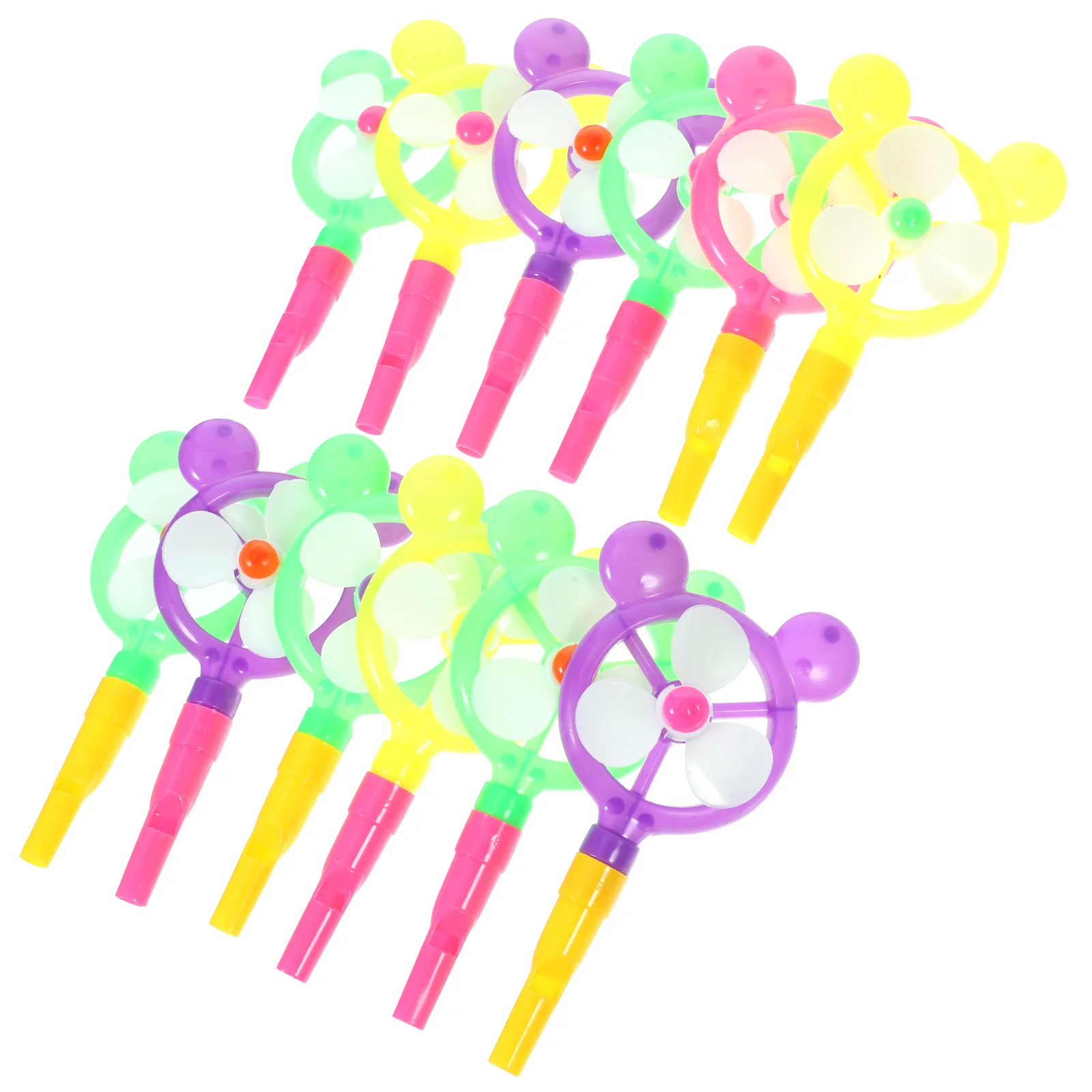 

12 Pcs Whistle Windmill Toy Children Candy Color Birthday Party Favors (12pcs) Childrens Toys Plastic Funny Playthings