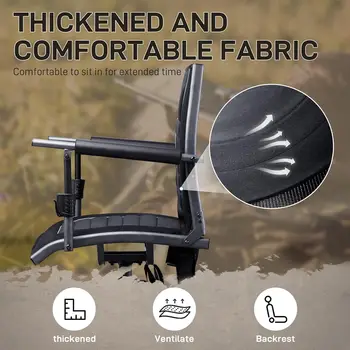 360° Silent Swivel Hunting Chair for Blinds, Adjustable Folding Hunting Seats for Outdoor Activities, Fishing, Support 300lbs, B 6