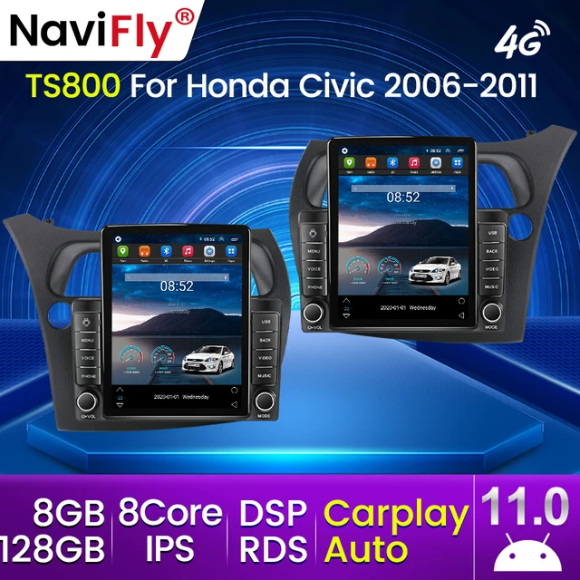 For Honda Civic Hatchback 2006-2011 Android Car Radio Multimedia Video  Navigation 2 Din Stereo DVD Head Unit accessories speaker - AliExpress