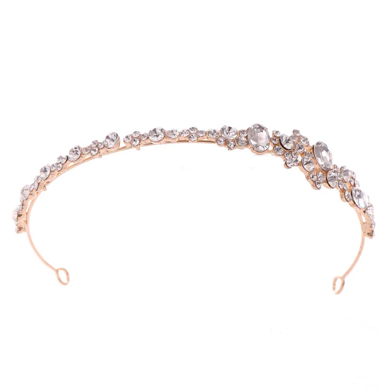 Bridal Hair Accessories 1pc rhinestone hair bands crown for bridal wedding dress